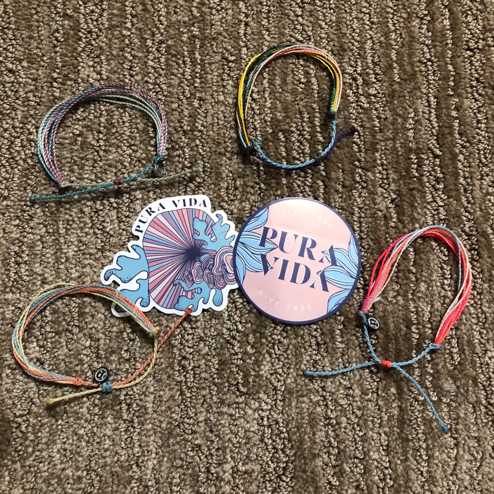 4 PACK PURAVIDA BRACELETS